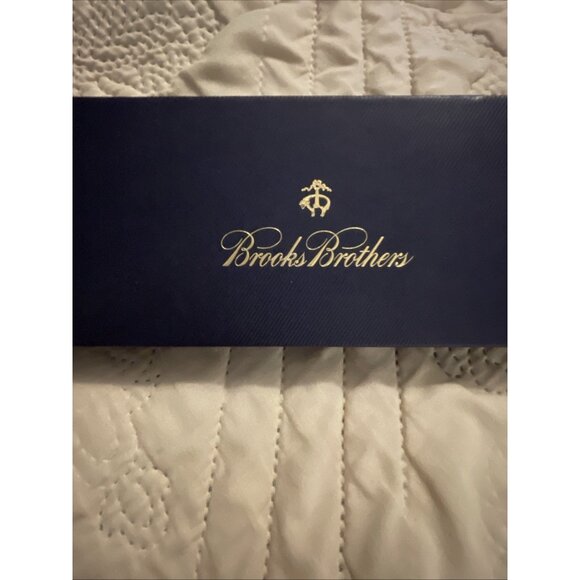 NIB Brooks Brothers Lobster 🦞 Red Print On Blue Mens Suspenders Silk , Leather - Picture 10 of 10